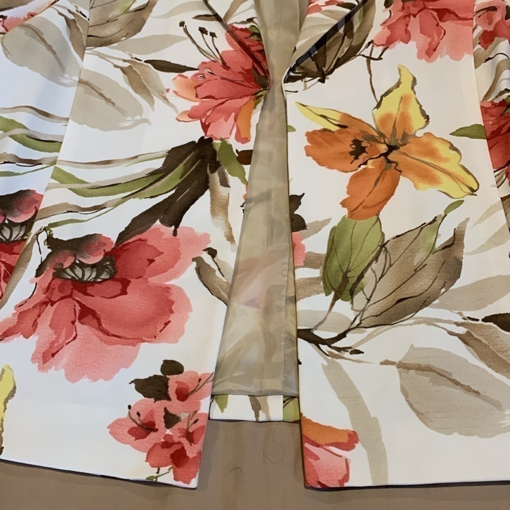 NWOT - Alfred Dunner Buttonless Floral Blazer Size 12 - NWOT - Picture 10 of 16